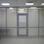 Цельностеклянная офисная противопожарная перегородка / серия FRM5284